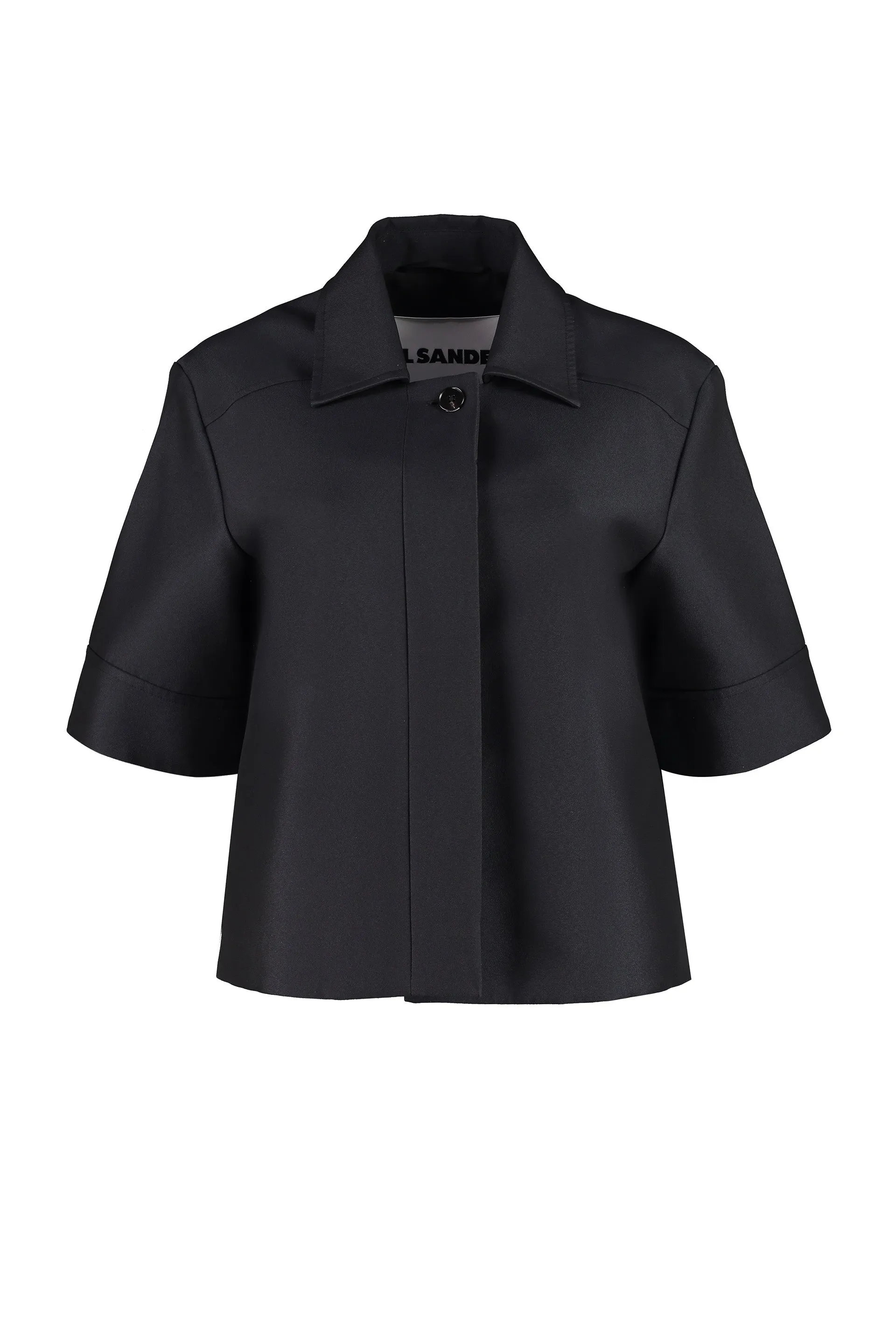 Jil Sander Short-Sleeve Cropped Jacket