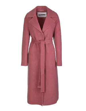 Jil Sander Single Breasted Tie-Waist Coat
