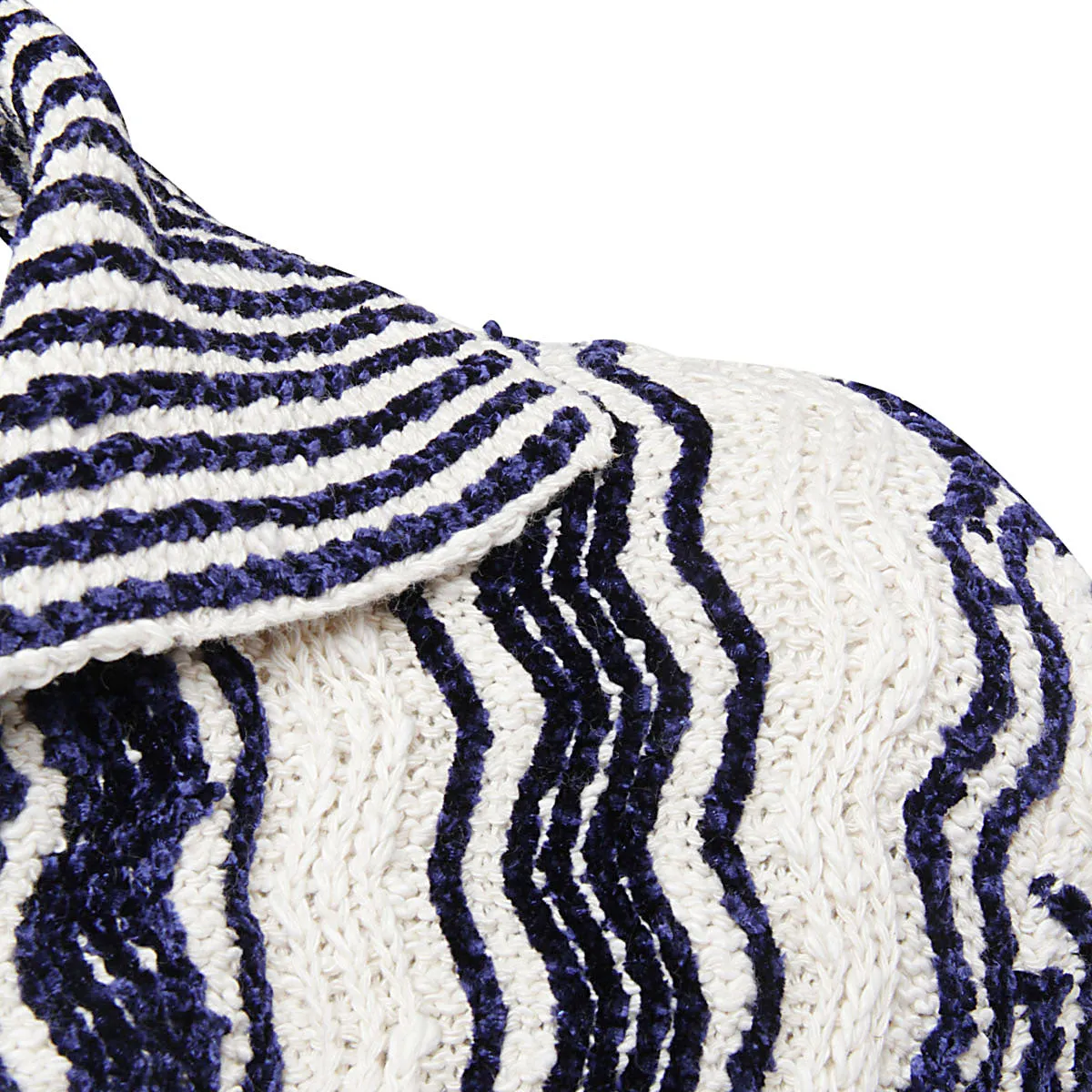 Jil Sander Stripe-Detail V-Neck Polo Top