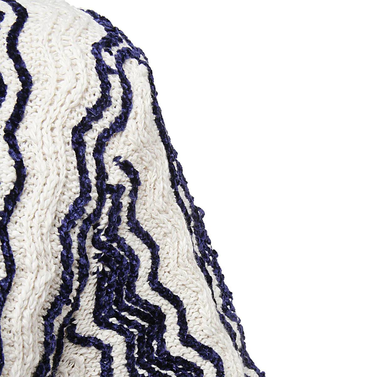 Jil Sander Stripe-Detail V-Neck Polo Top
