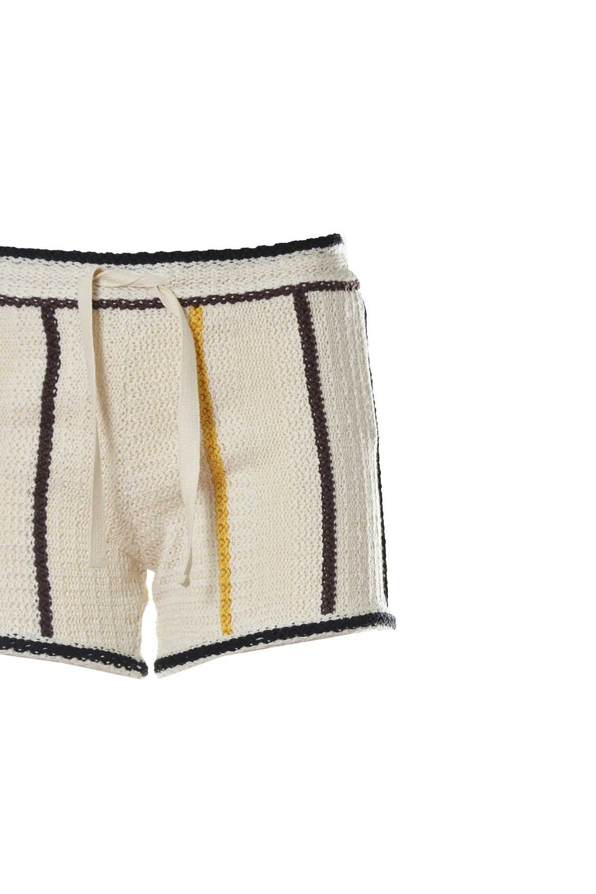 Jil Sander Striped Drawstring Knitted Shorts