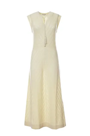 Jil Sander Tassel-Detailed Sleeveless Maxi Dress