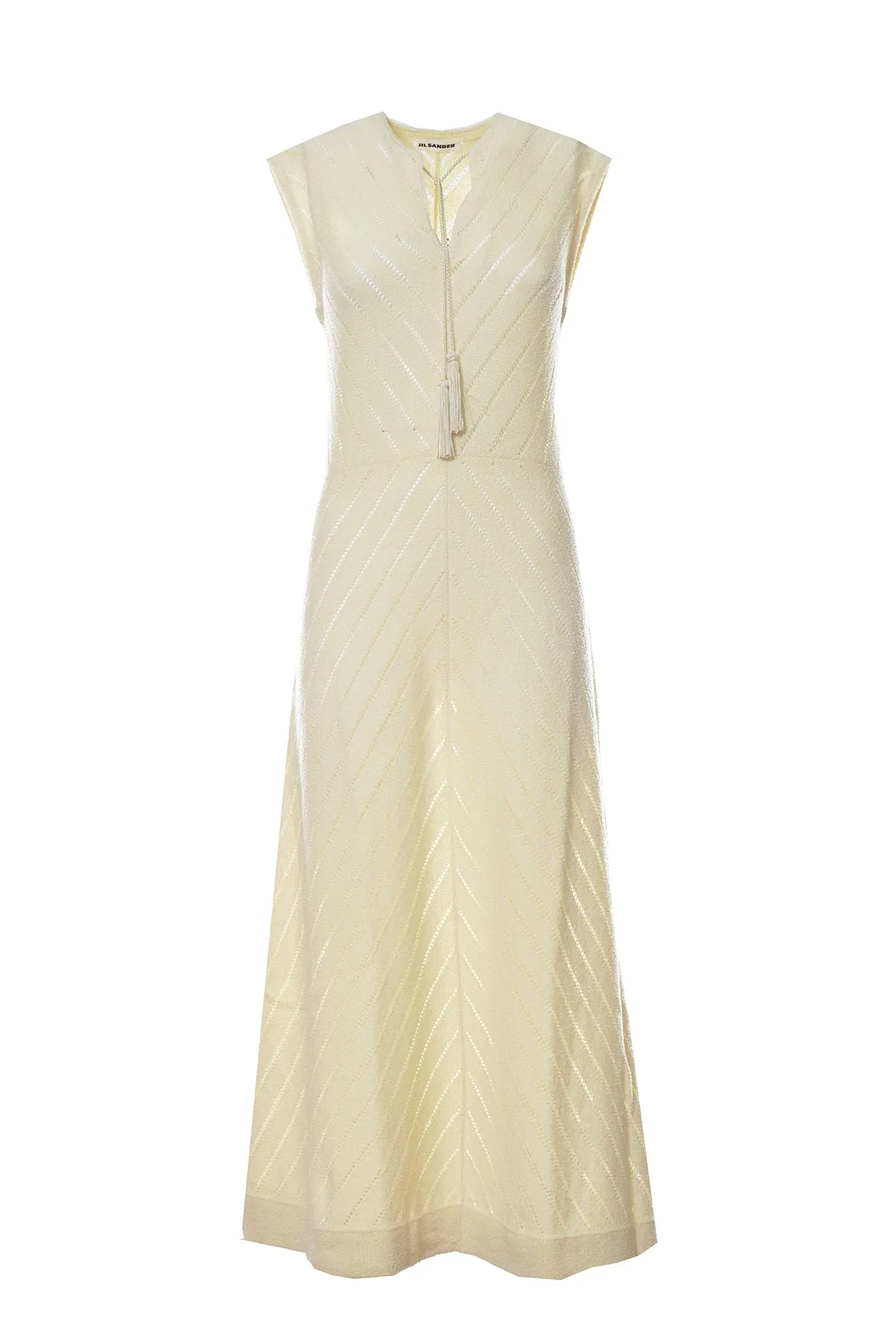 Jil Sander Tassel-Detailed Sleeveless Maxi Dress