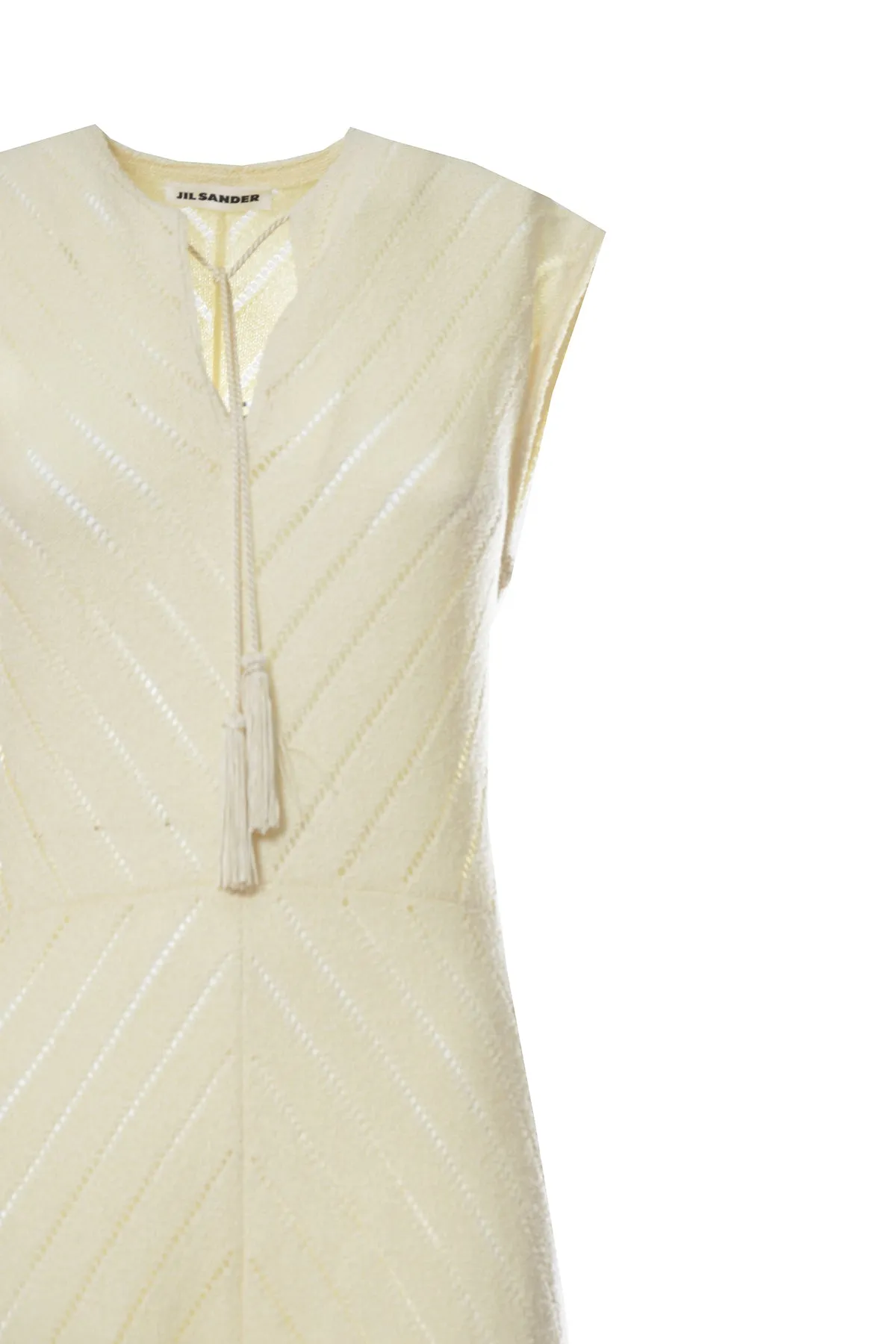Jil Sander Tassel-Detailed Sleeveless Maxi Dress