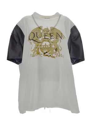 Junya Watanabe Graphic Print Contrasting Sleeves T-Shirt