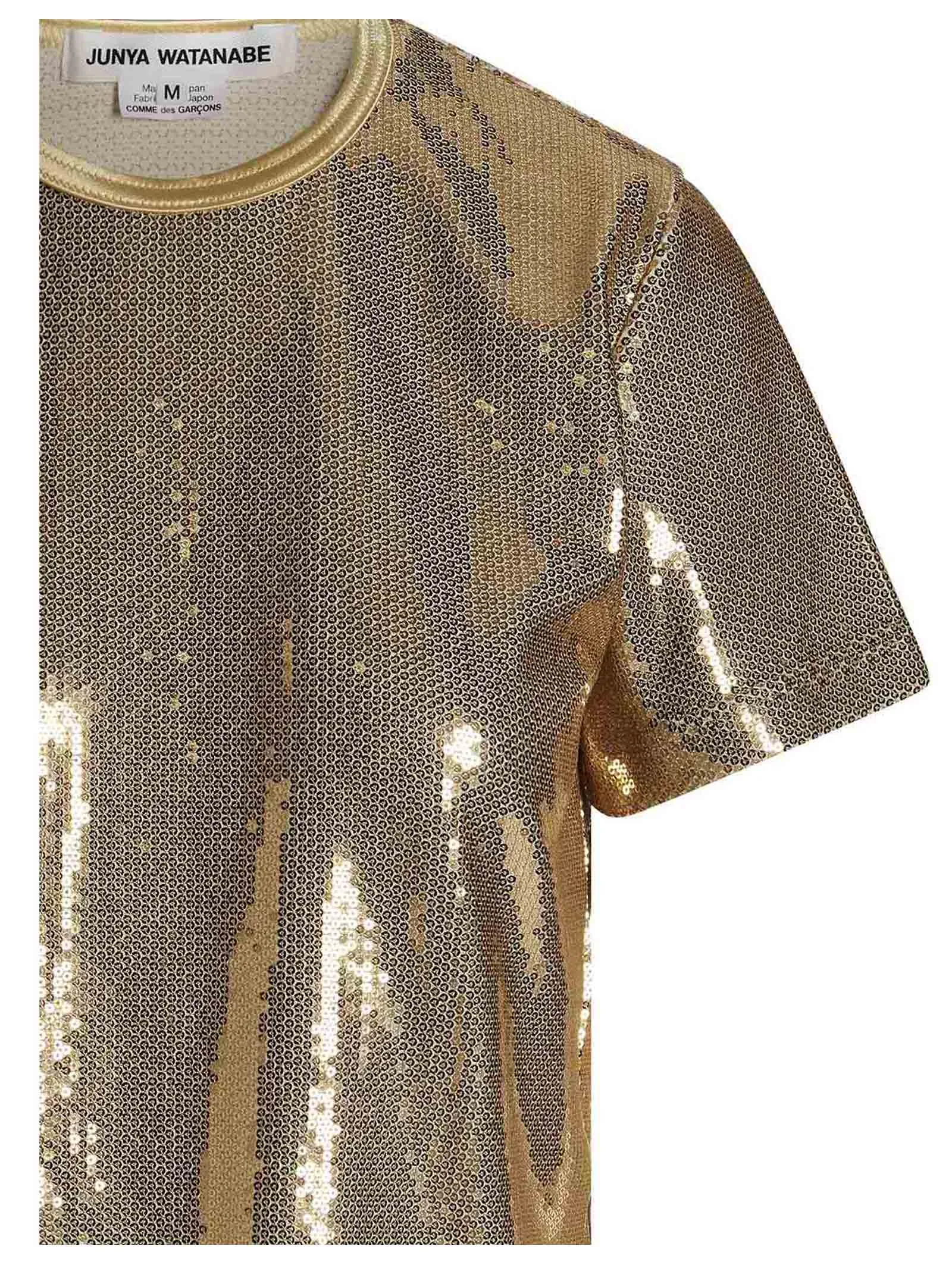 Junya Watanabe Sequin-Embellished Metallic T-Shirt