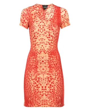 Just Cavalli Animal Printed Crewneck Dress