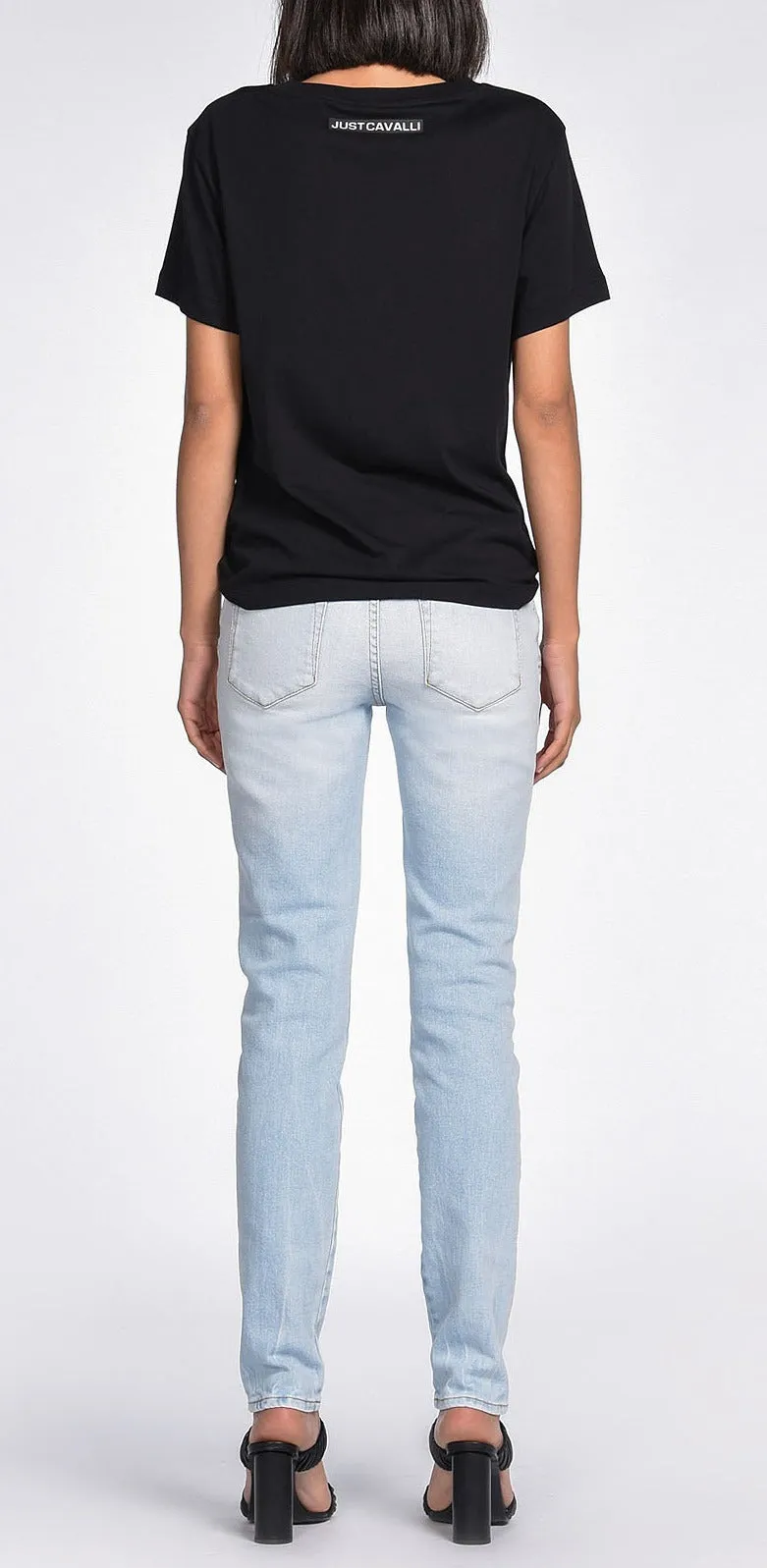 Just Cavalli Graphic Print Crewneck T-Shirt