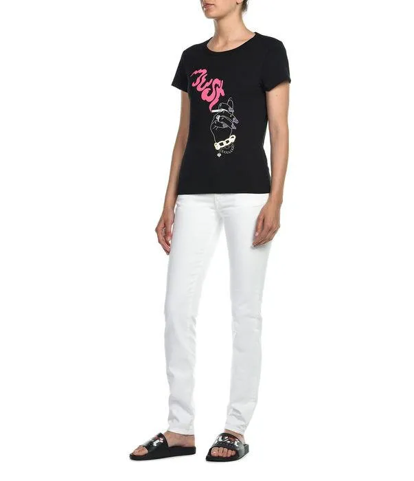 Just Cavalli Graphic Print Crewneck T-Shirt