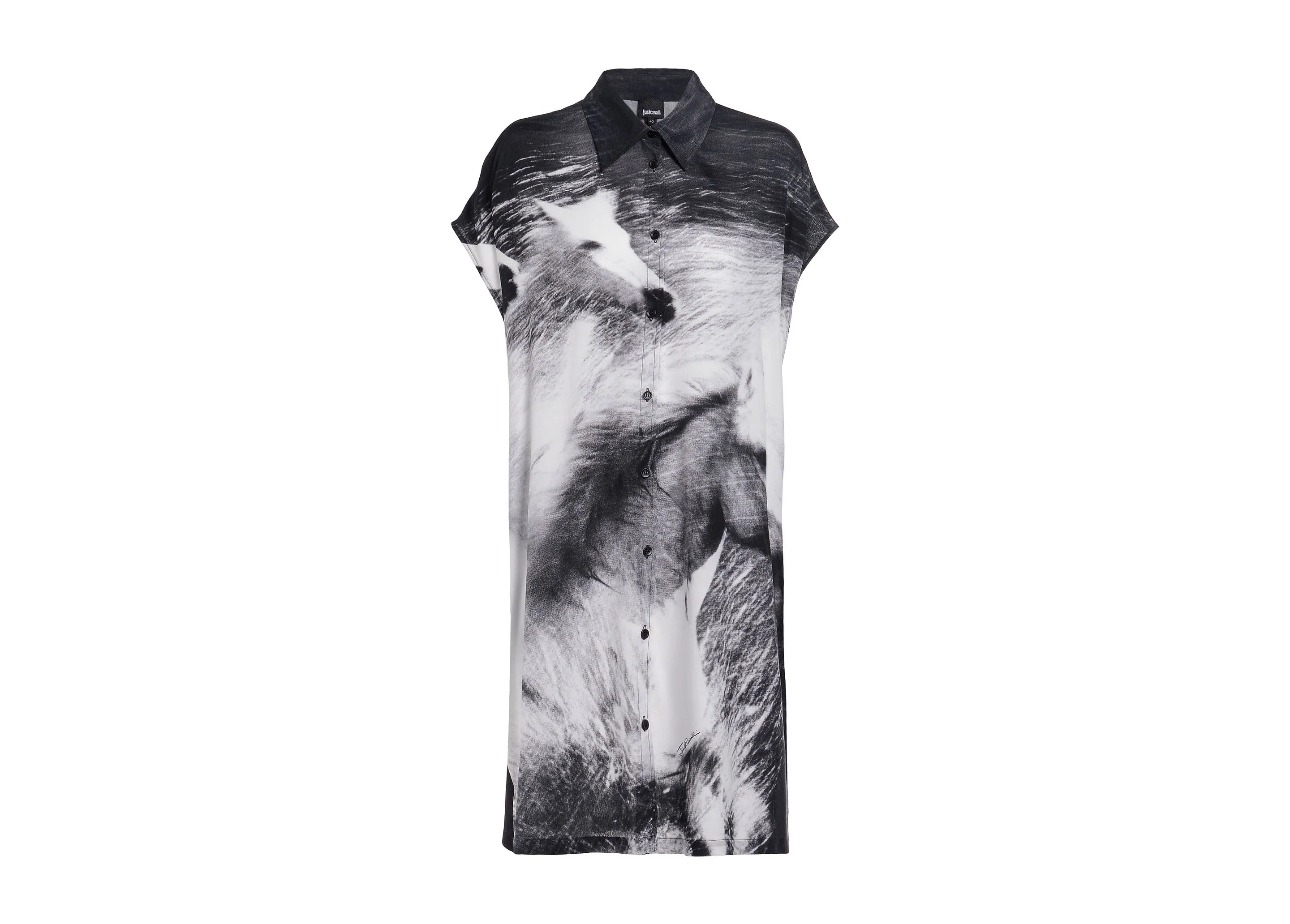 Just Cavalli Horse Print Knee-Length Shirt