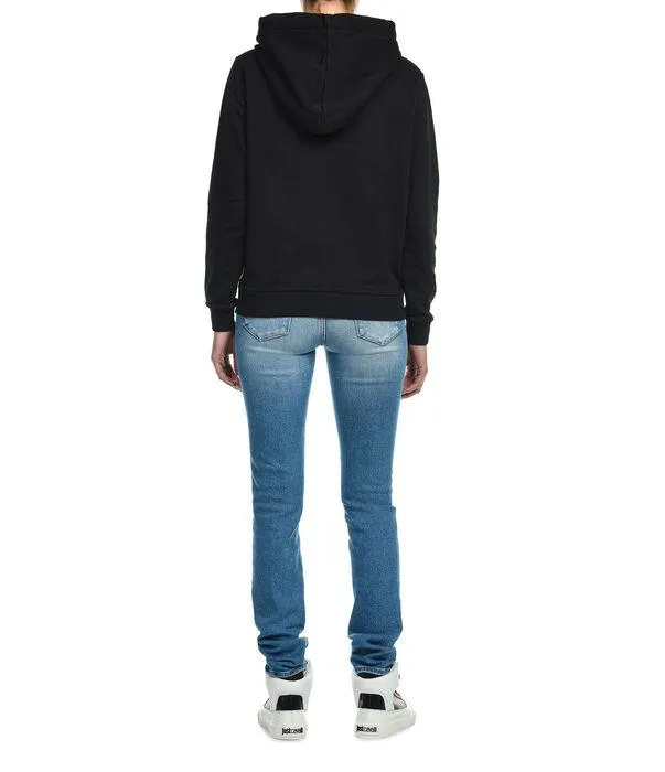Just Cavalli Logo Print Drawstring Hoodie