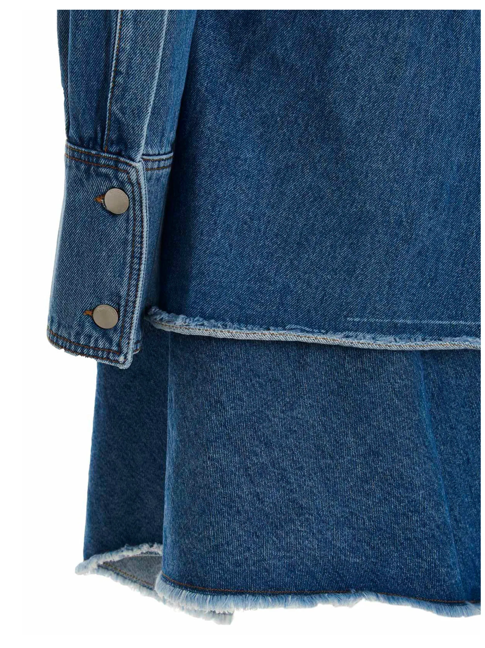 JW Anderson Asymmetric Hem Denim Shirt Dress