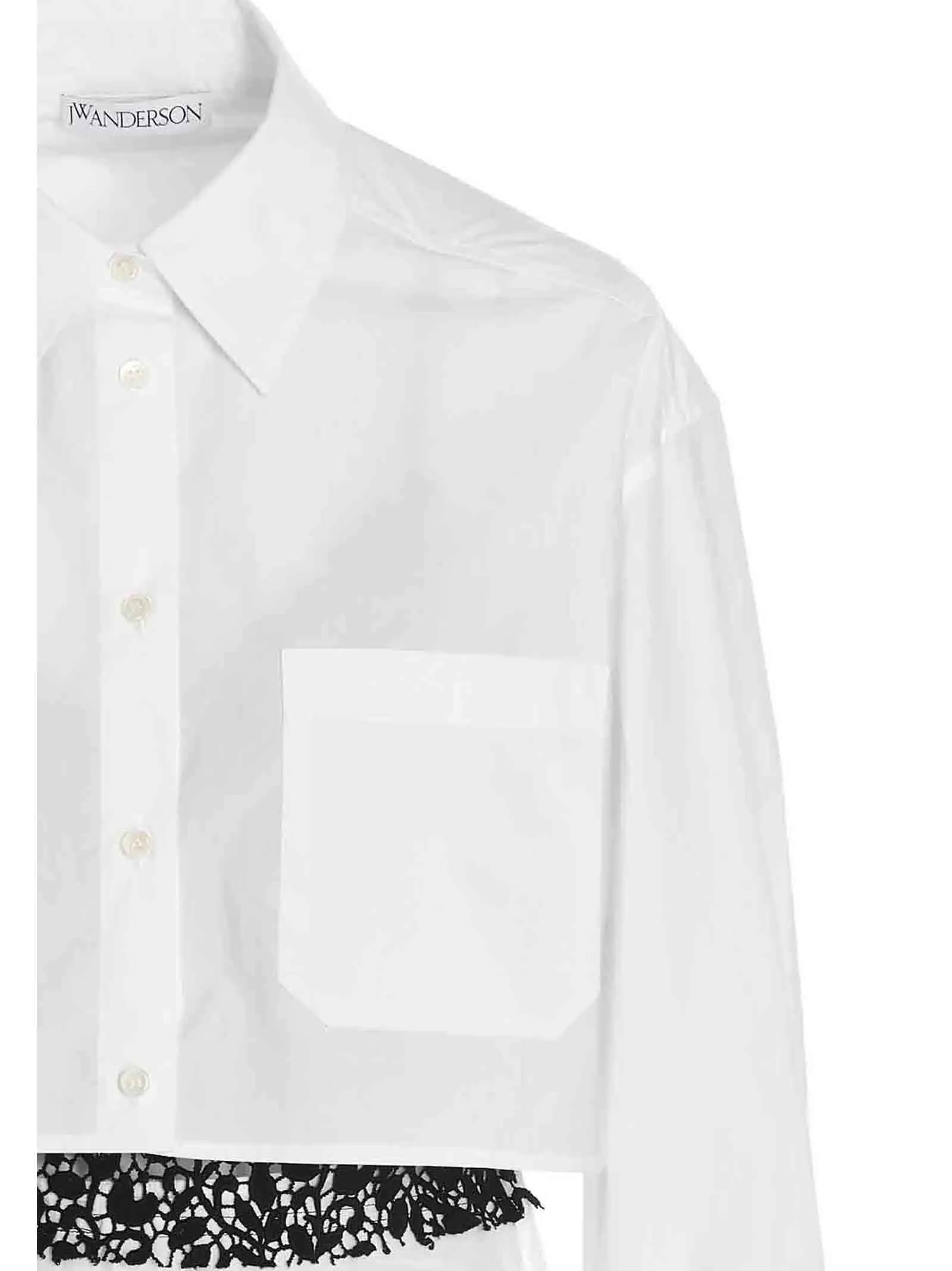 JW Anderson Lace Detailed Mini Shirt Dress
