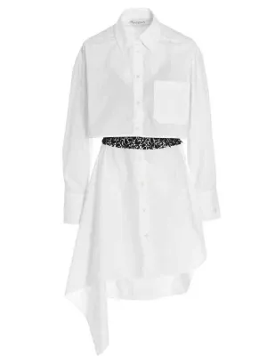 JW Anderson Lace Detailed Mini Shirt Dress