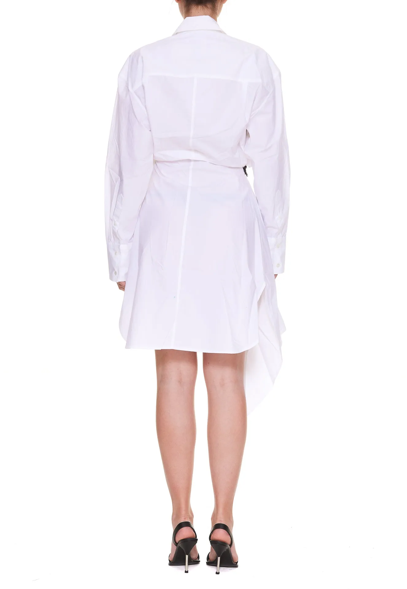 JW Anderson Lace Detailed Mini Shirt Dress