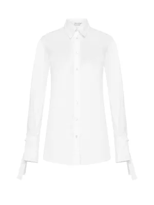 JW Anderson Tied Cuff Poplin Shirt