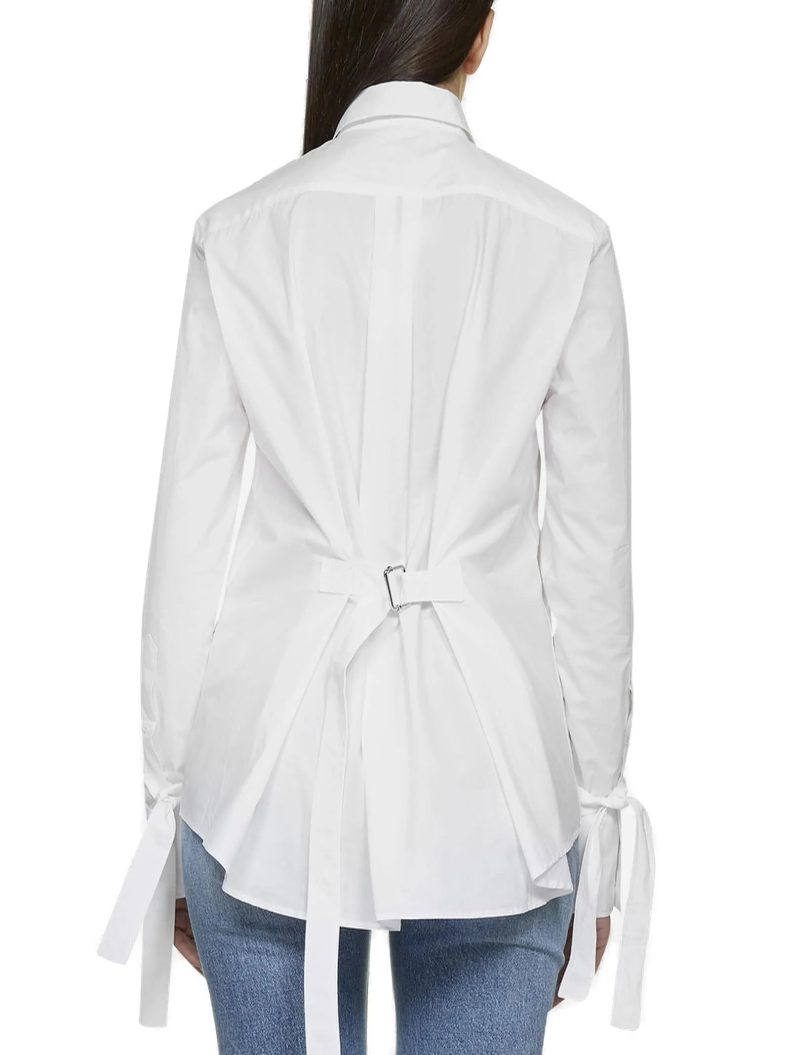 JW Anderson Tied Cuff Poplin Shirt