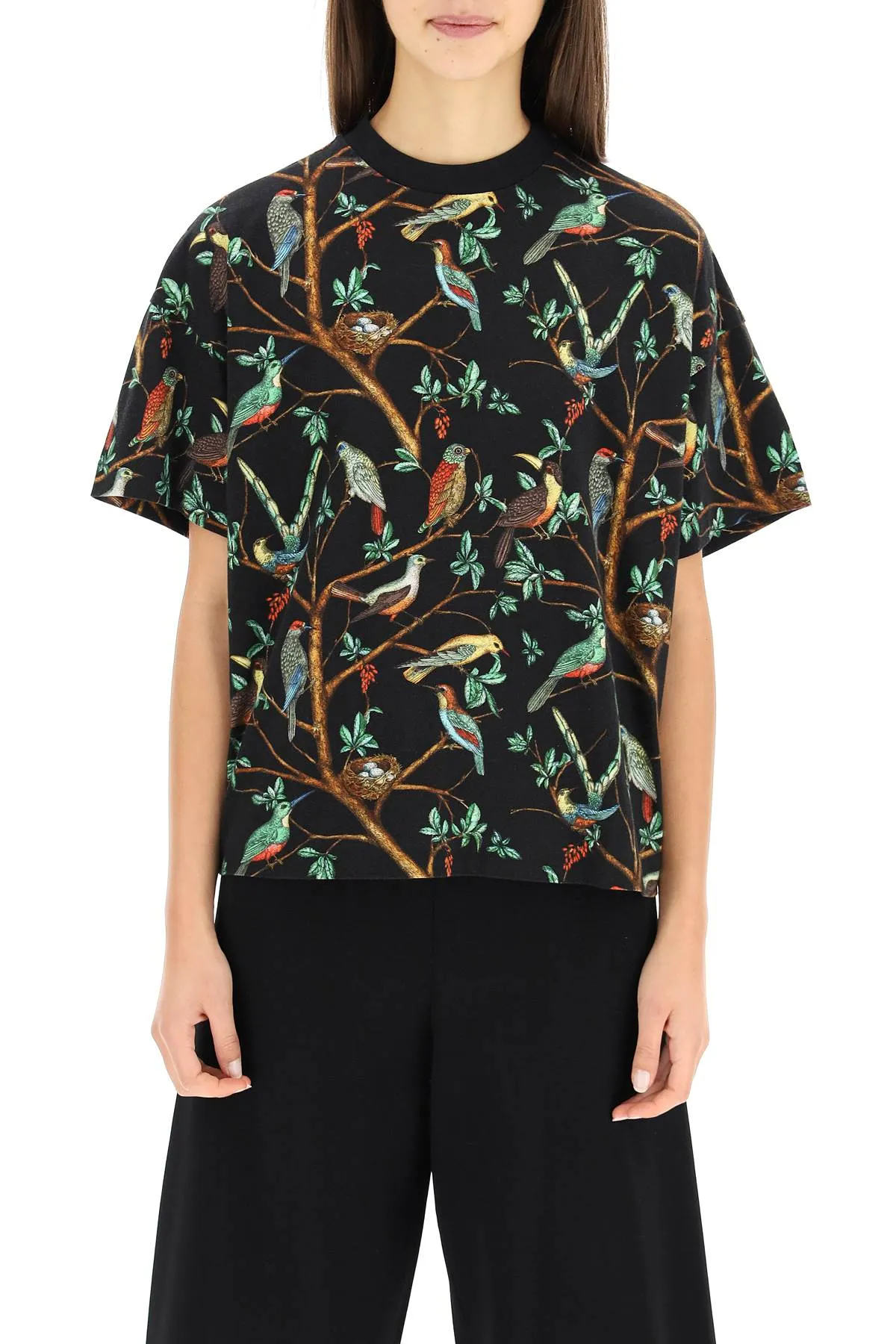 Kenzo Flock Of Birds Print Crewneck T-Shirt