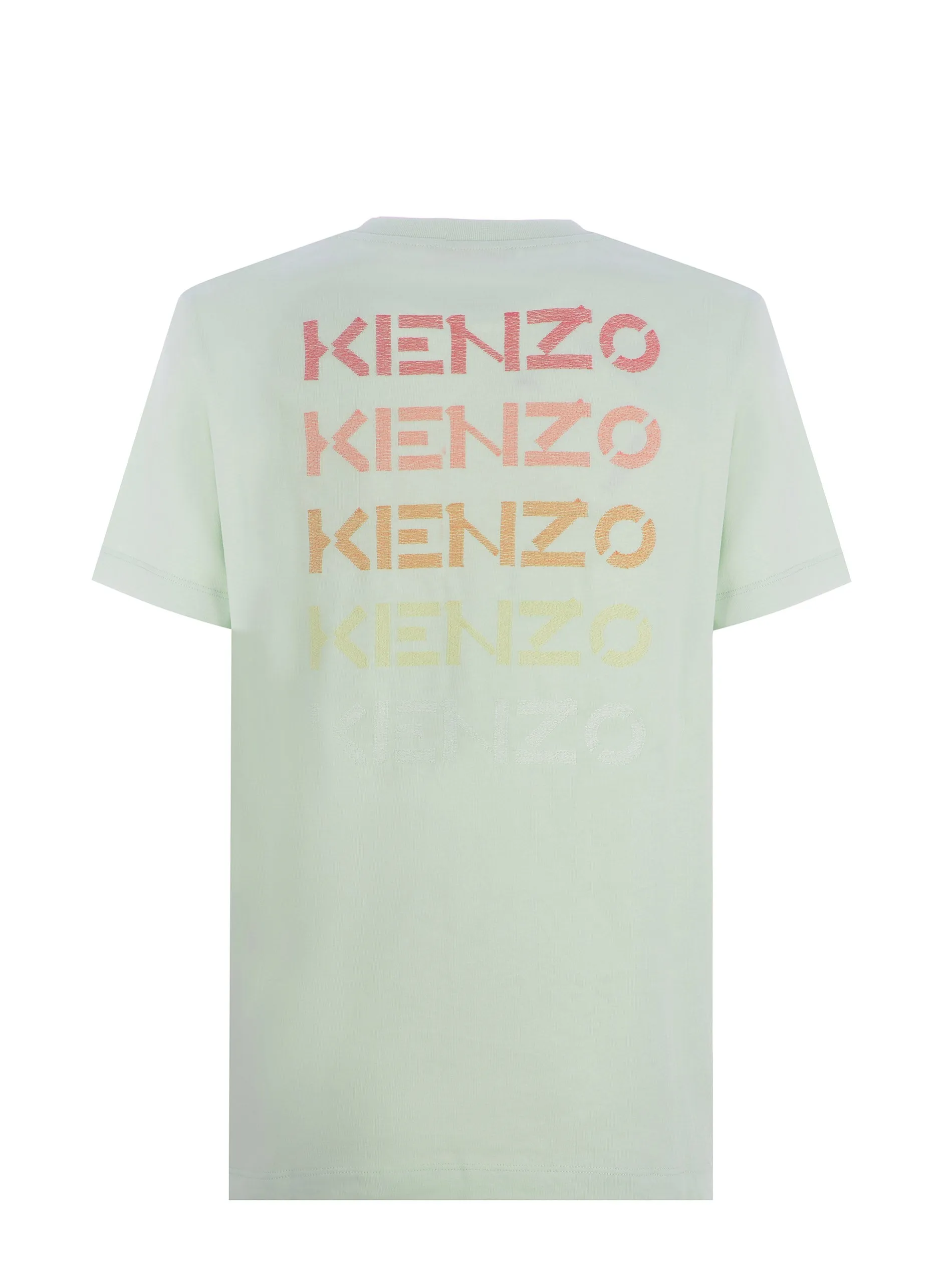 Kenzo Logo Embroidered Crewneck T-Shirt