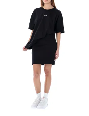 Kenzo Logo Printed Crewneck Mini T-Shirt Dress