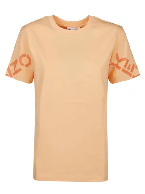 Kenzo Logo Printed Crewneck T-Shirt