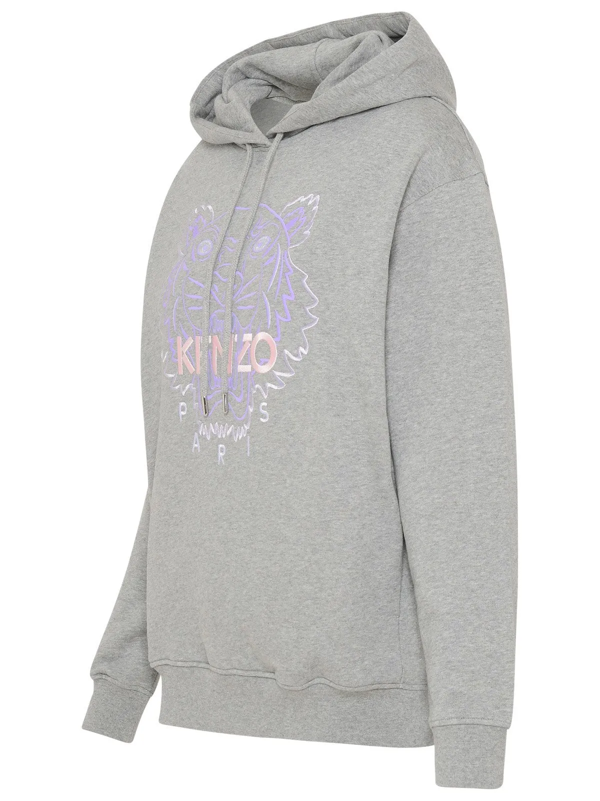 Kenzo Tiger Embroidered Drawstring Hoodie
