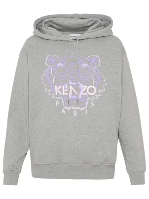 Kenzo Tiger Embroidered Drawstring Hoodie