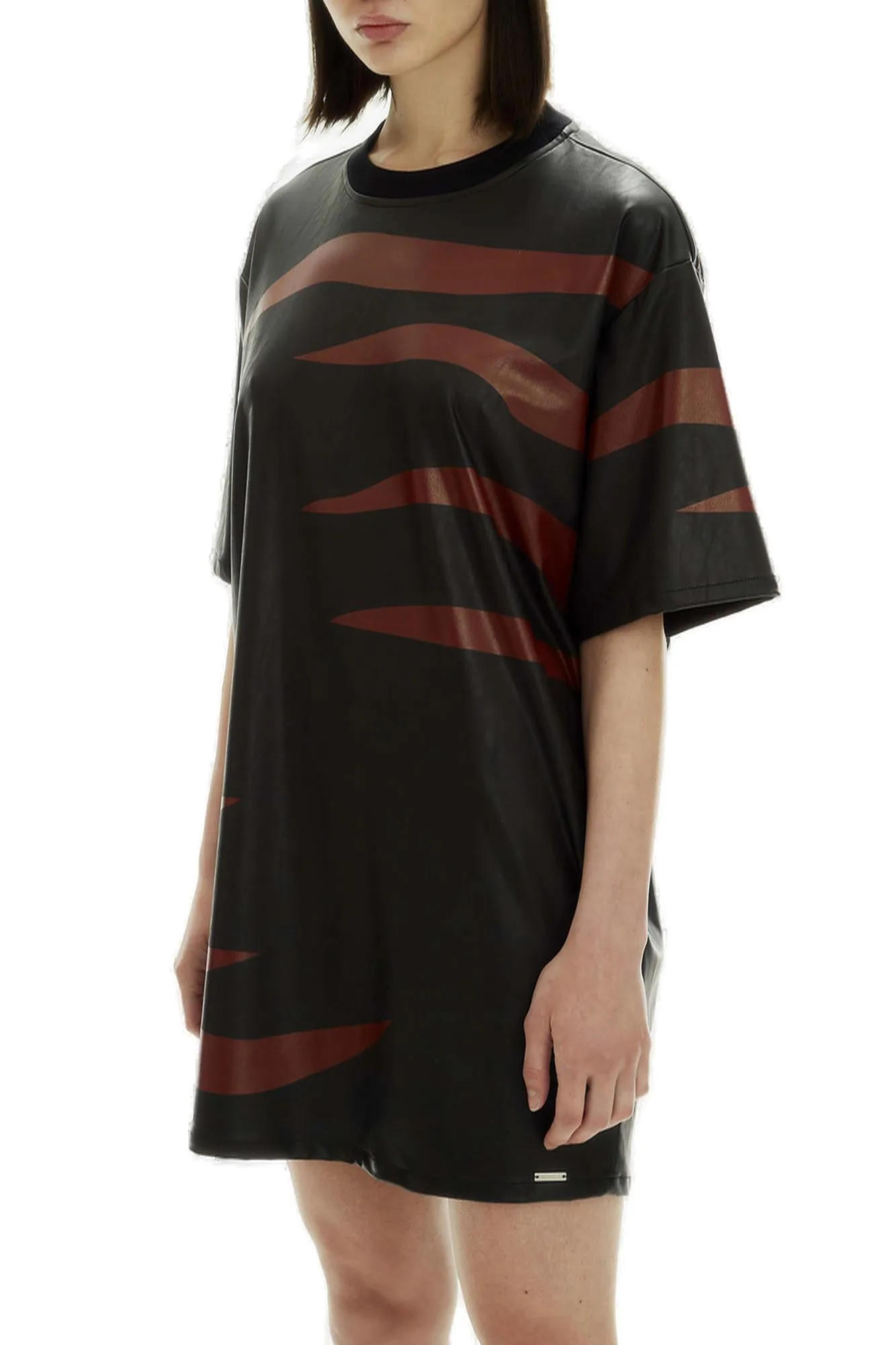 Koch Abstract Printed Crewneck T-Shirt Dress