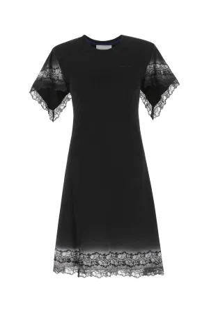 Koch Lace Detailed Splatter Detailed T-Shirt Dress