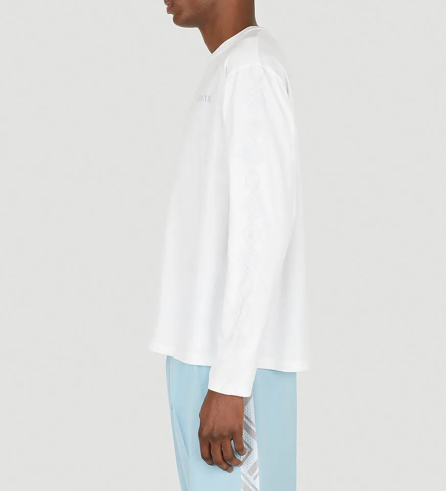 Koch Logo Embroidered Long-Sleeved T-Shirt