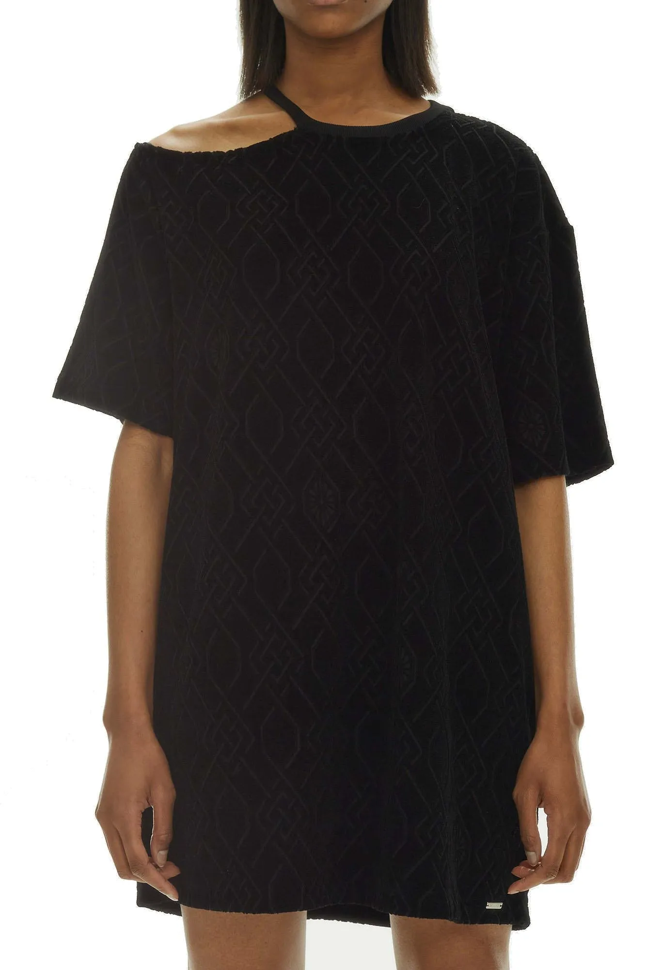 Koch Monogram Cut-Out Mini Dress