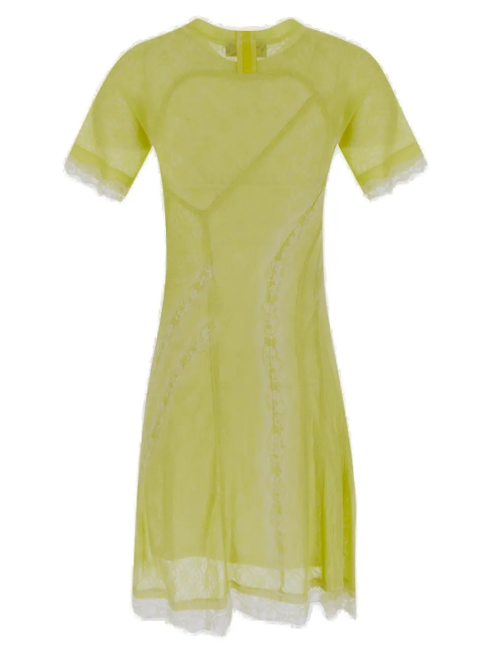 Koch Short Sleeved Lace-Detailed Crewneck T-Shirt Dress