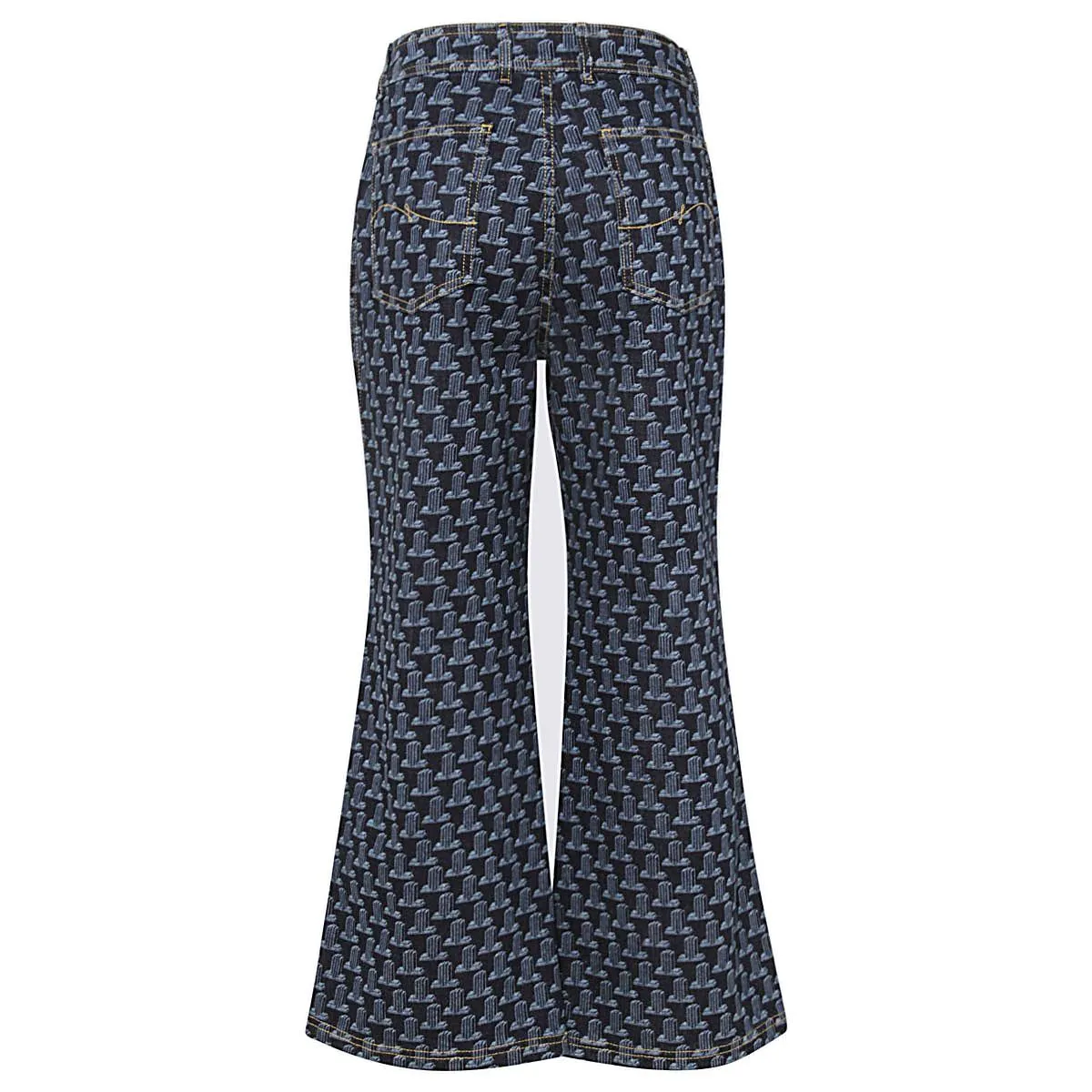 Lanvin 3D JL Logo Print Cropped Jeans