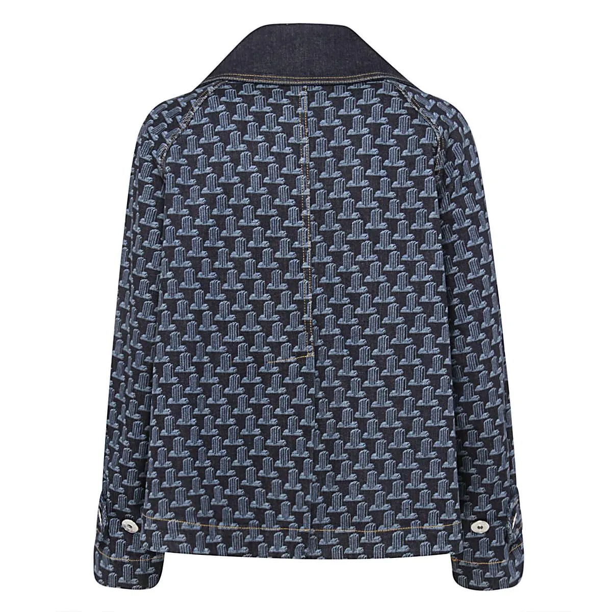 Lanvin 3D JL Motif Denim Jacket