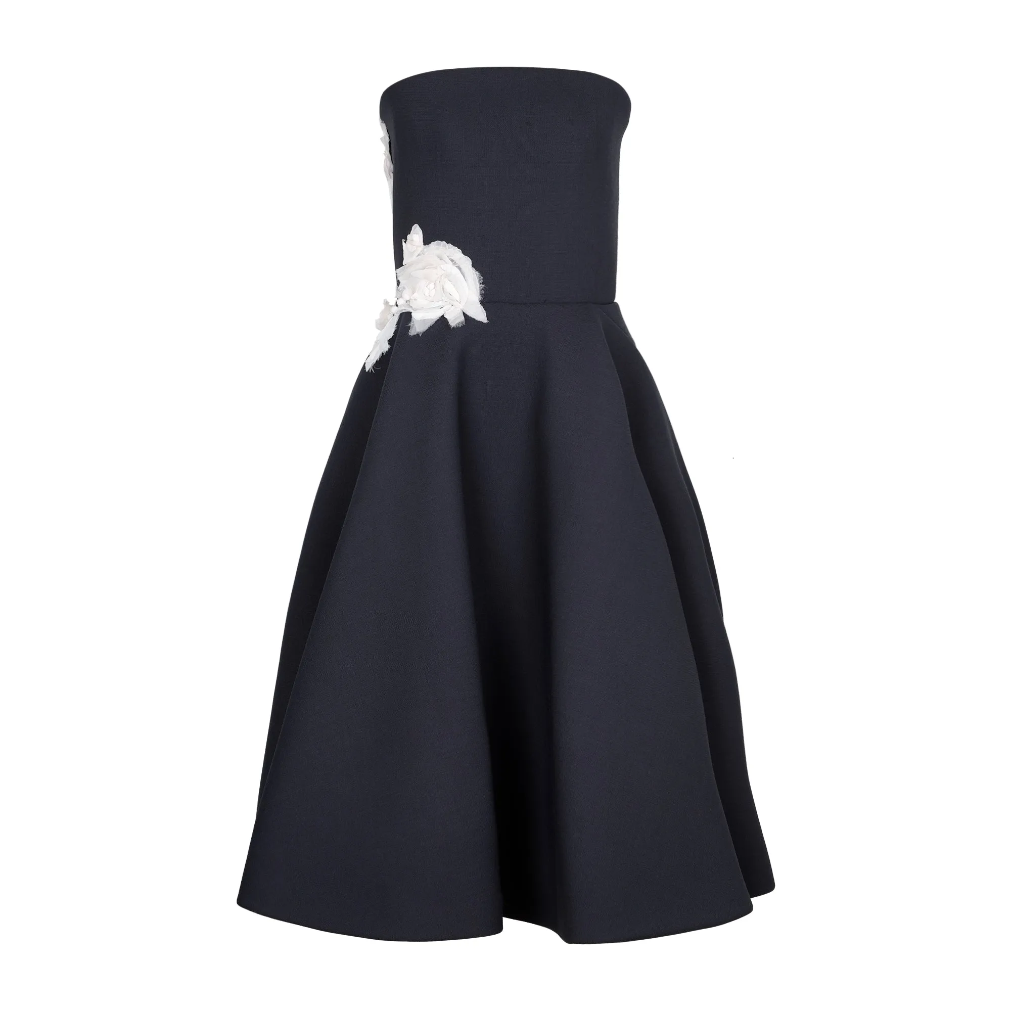 Lanvin Floral Printed Strapless Mini Dress