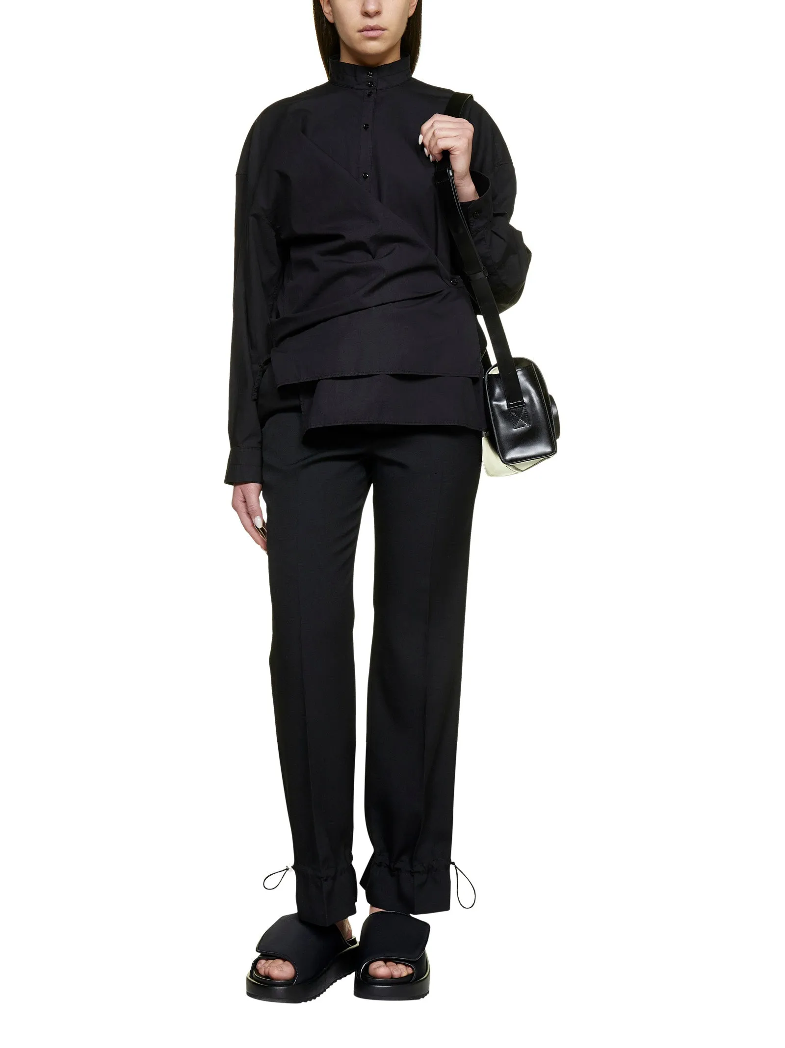 Lemaire Officer Collar Twisted Shirt