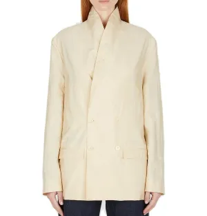 Lemaire Tie-Waist Doube-Breasted Jacket