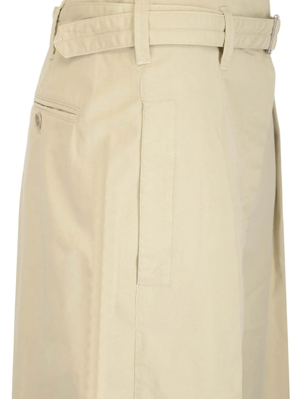 Lemaire Wide Leg Pleated Shorts