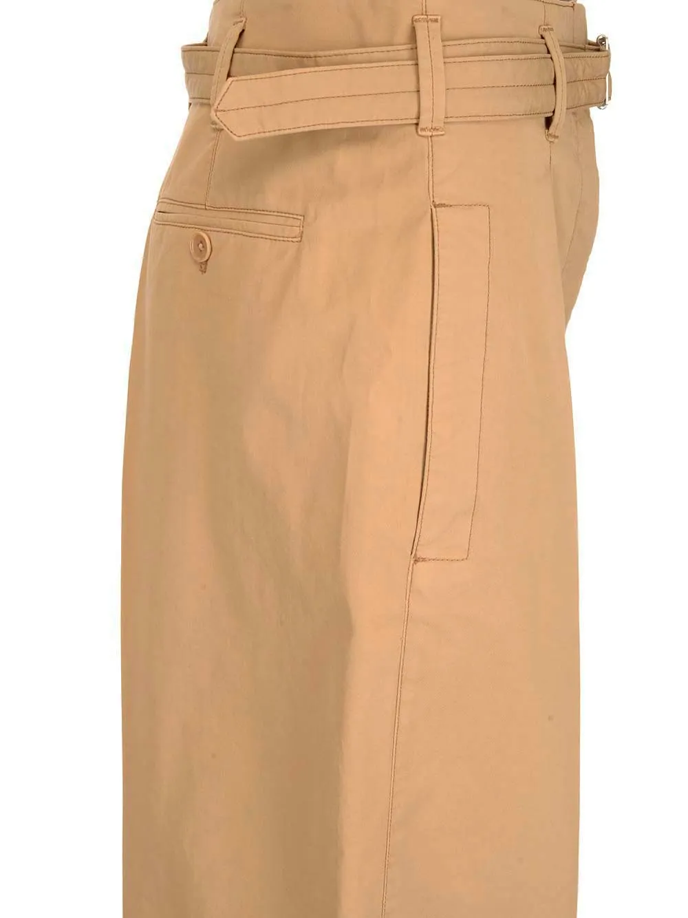Lemaire Wide Leg Pleated Shorts
