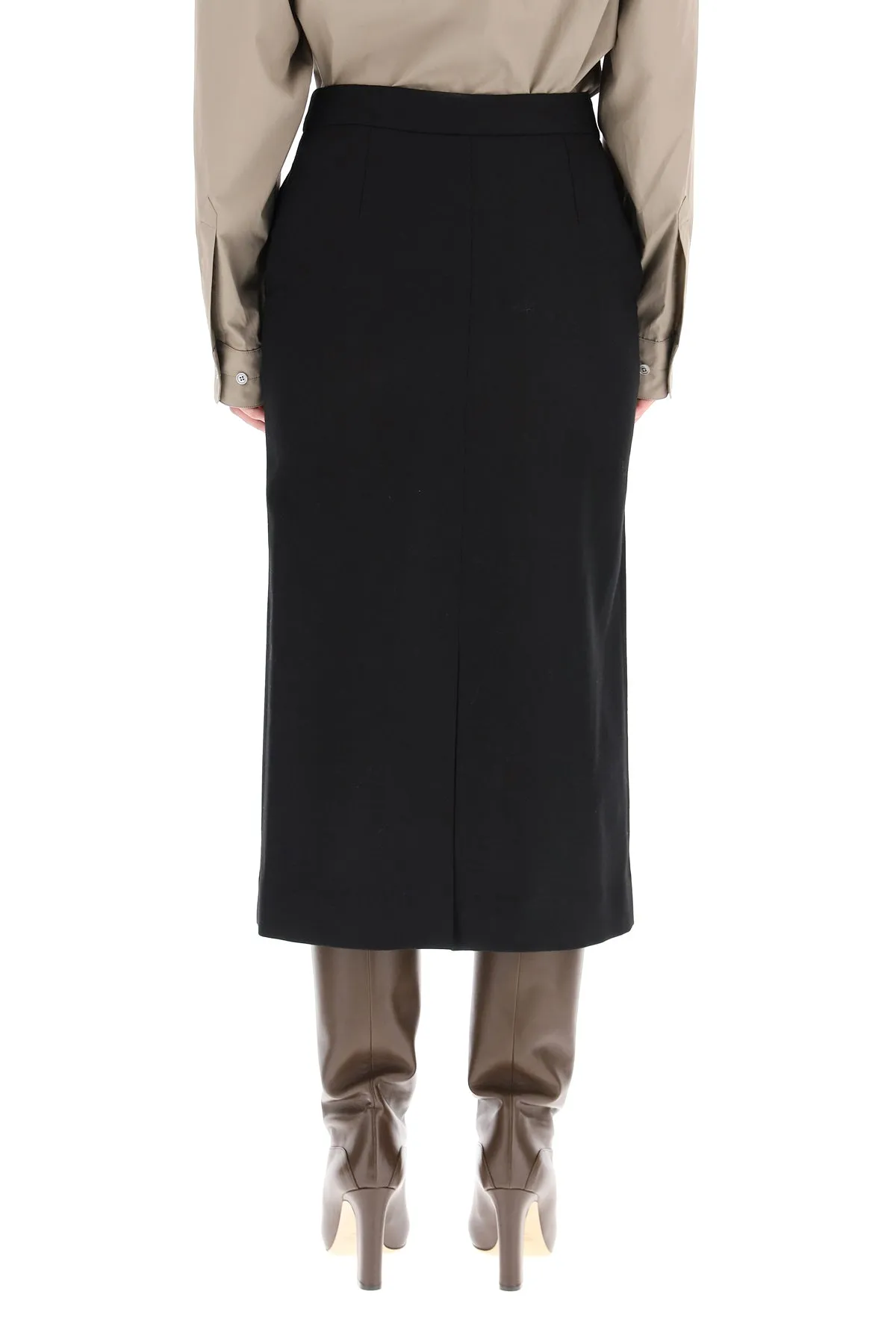 Loulou Studio Mid Length Pencil Skirt