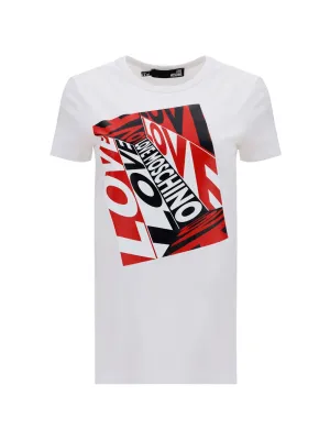 Love Moschino Graphic Printed Crewneck T-Shirt