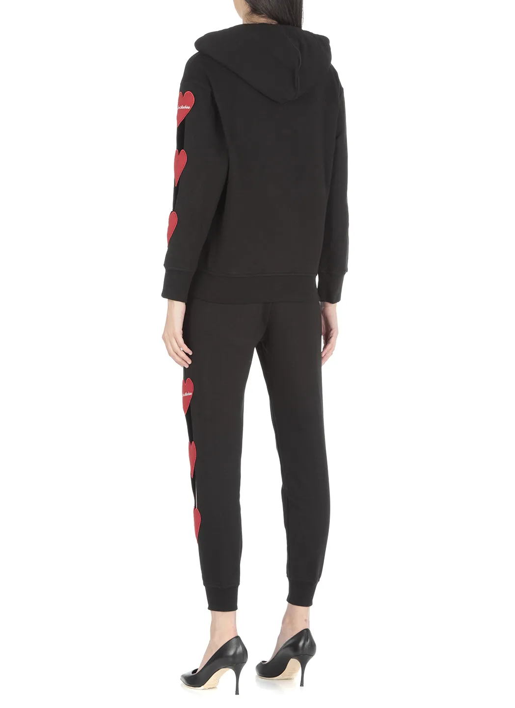 Love Moschino Heart Patch Zipped Hoodie