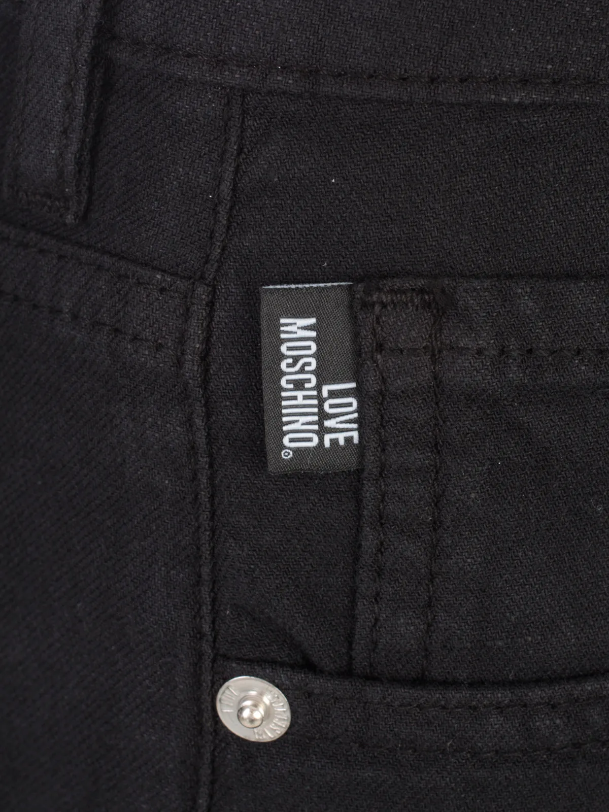 Love Moschino High-Waisted Denim Shorts