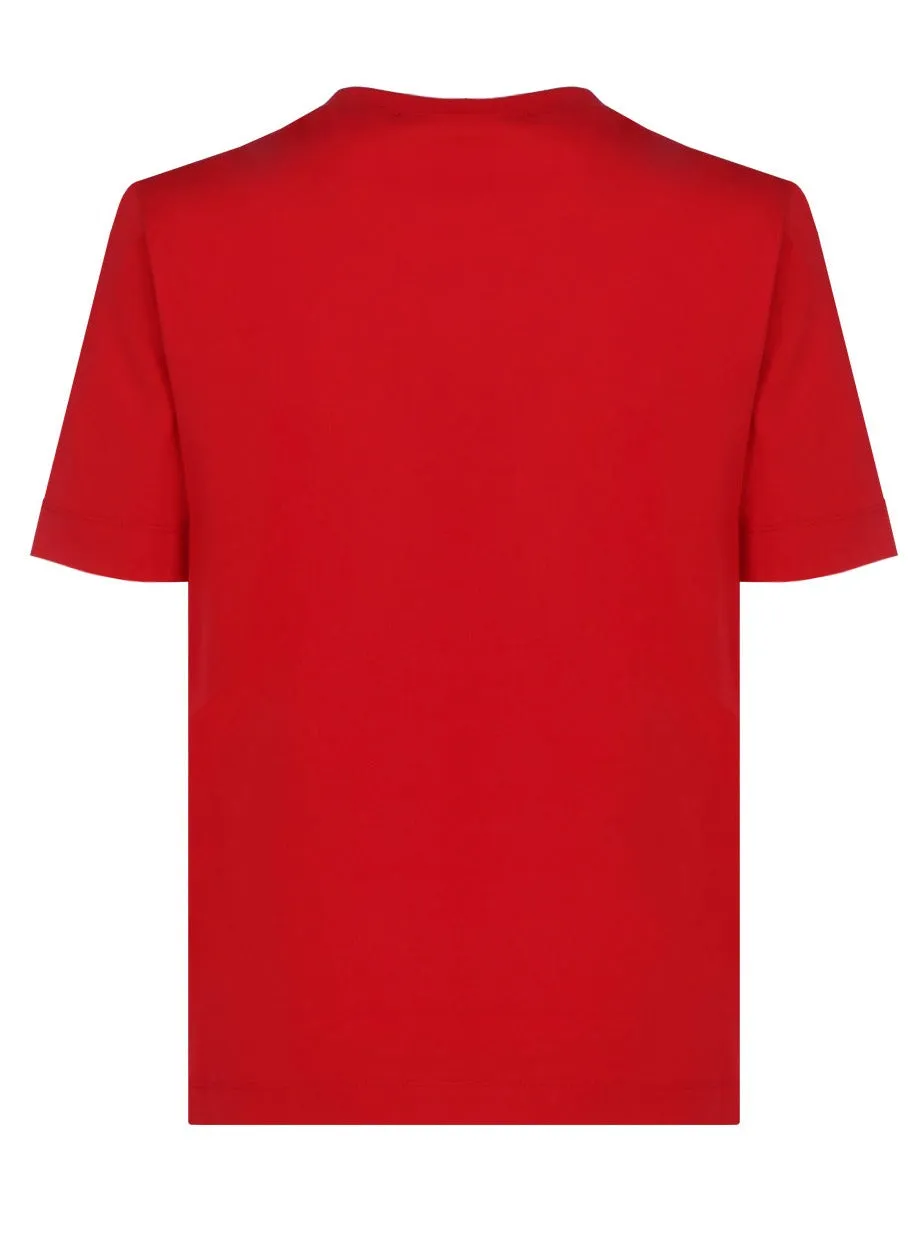 Love Moschino Logo Printed Crewneck T-Shirt