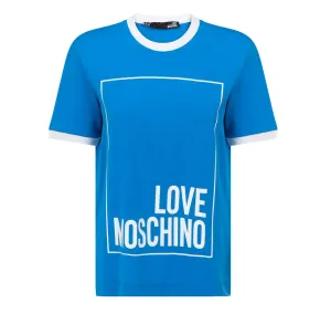 Love Moschino Logo Printed Crewneck T-Shirt