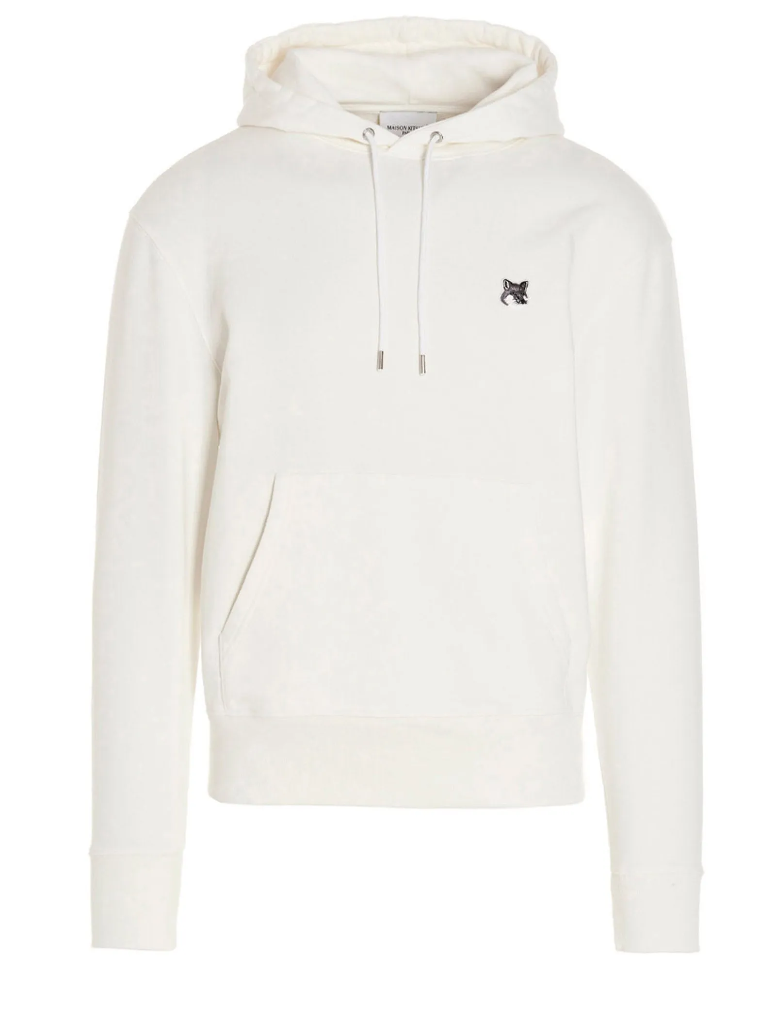 Maison Kitsun Fox Head Patch Drawstring Hoodie