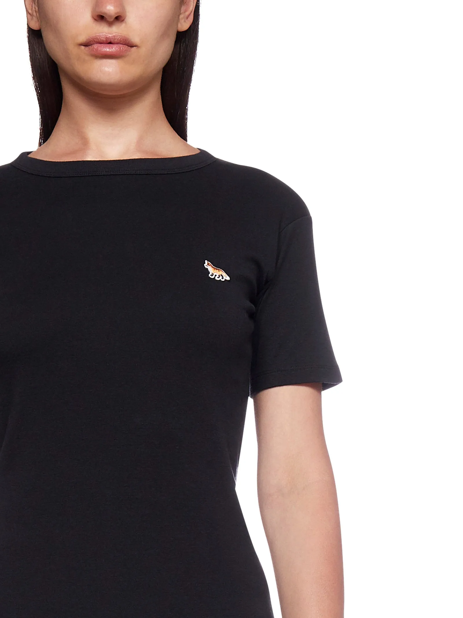 Maison Kitsun Profile Fox Patch Fitted T-Shirt