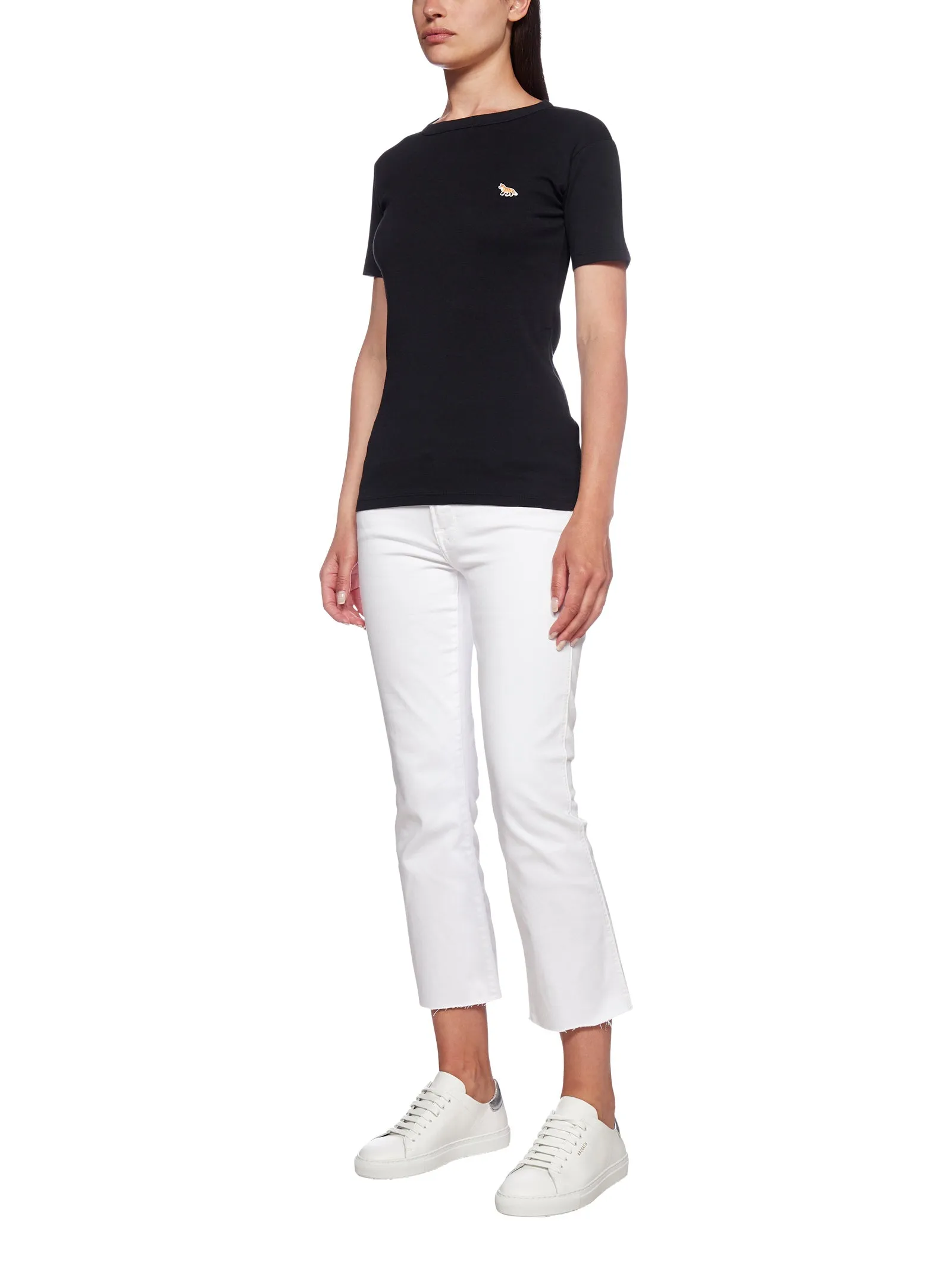 Maison Kitsun Profile Fox Patch Fitted T-Shirt