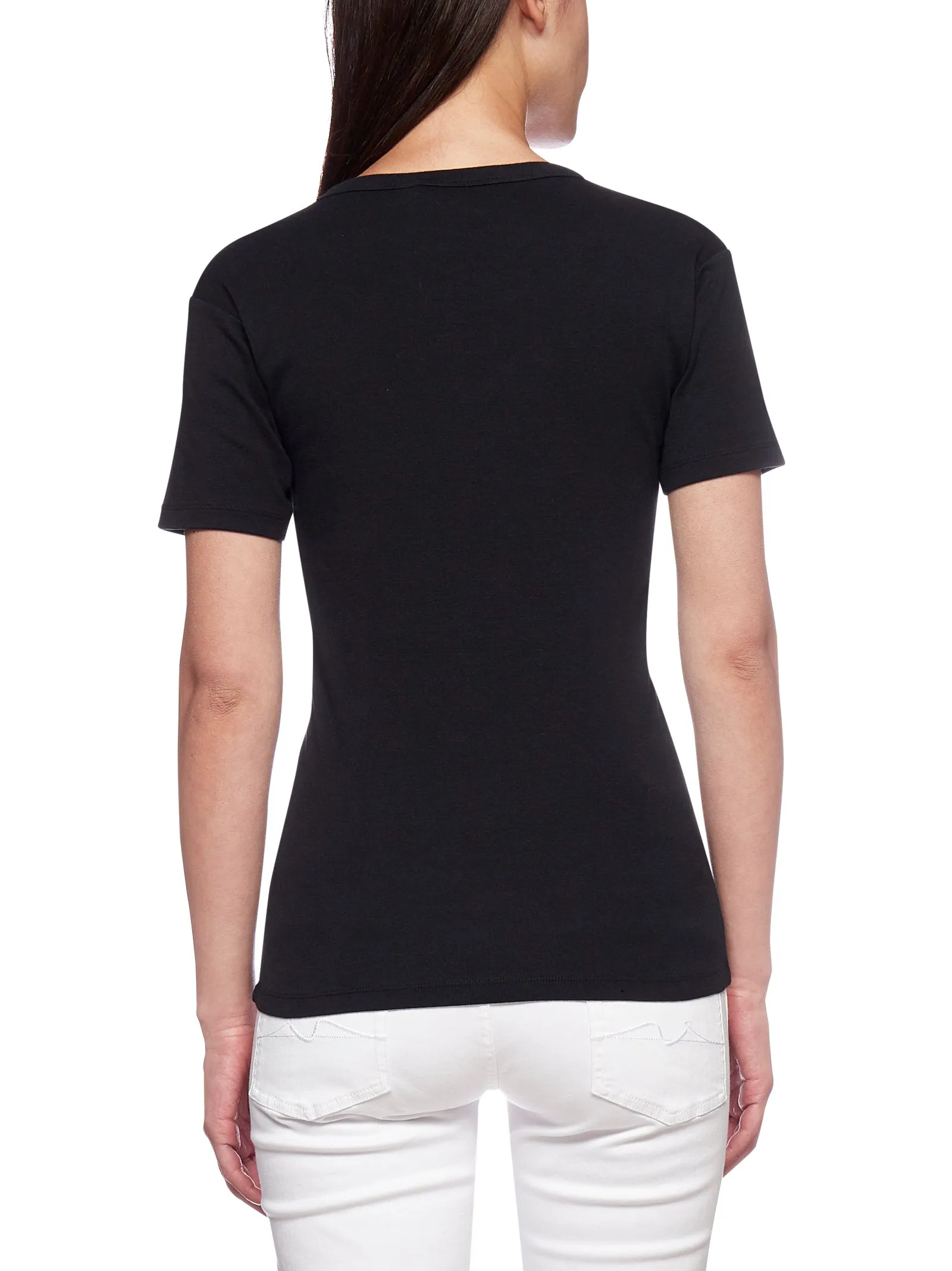 Maison Kitsun Profile Fox Patch Fitted T-Shirt