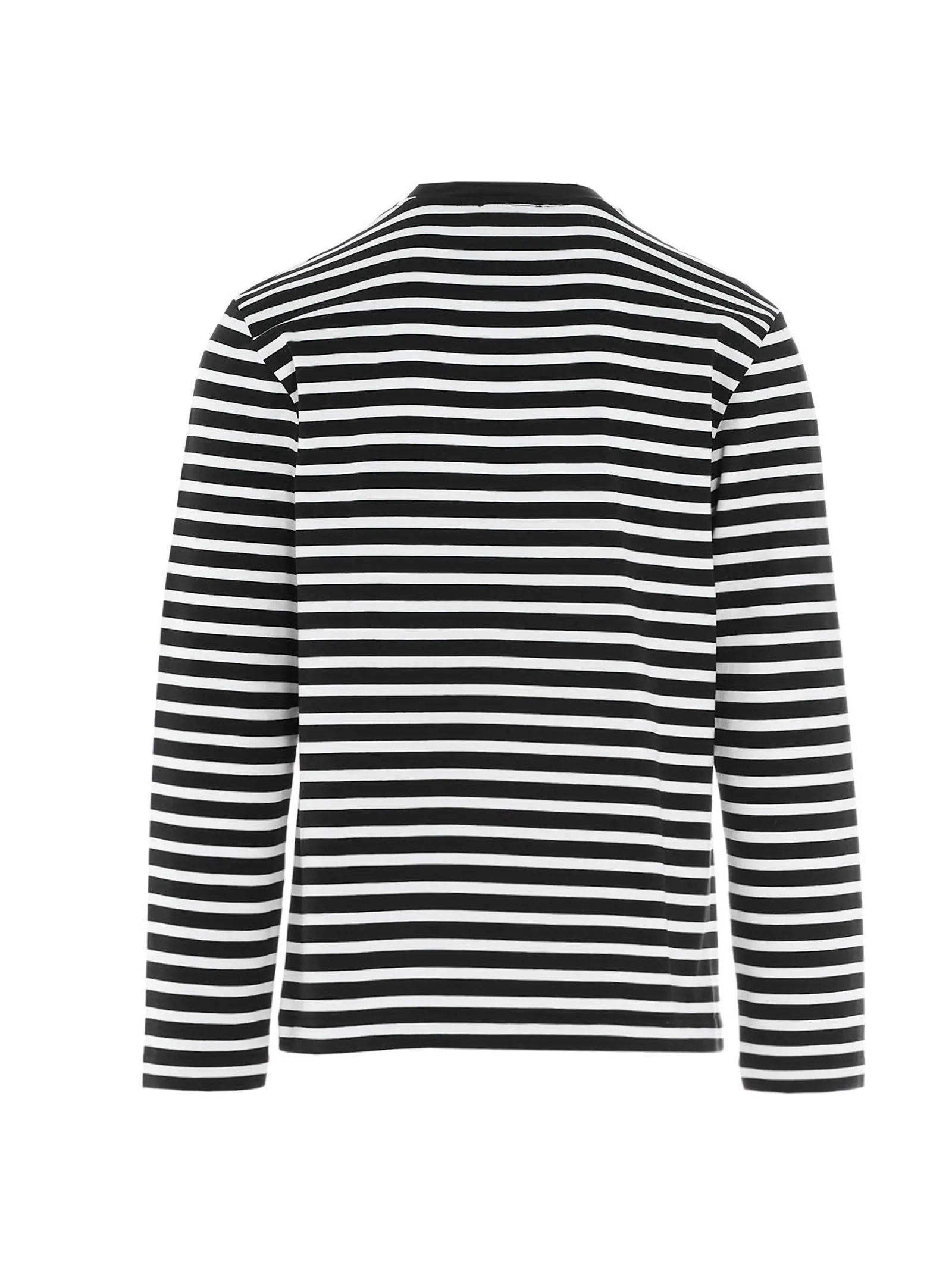 Maison Kitsun Striped Fox Patch Classic T-Shirt